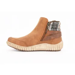 ROMIKA Bottines camel semelle beige avec details laine Femme MARRON Best