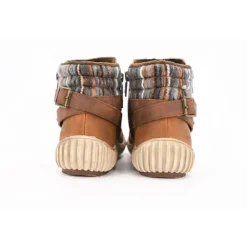 ROMIKA Bottines camel semelle beige avec details laine Femme MARRON Best