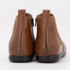 PIERRE CARDIN Bottines chelsea cuir cognac semelle noire Homme MARRON Hot