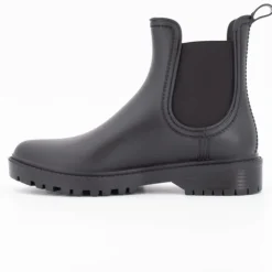KELARA Bottines chelsea de pluie élastique Femme NOIR Sale