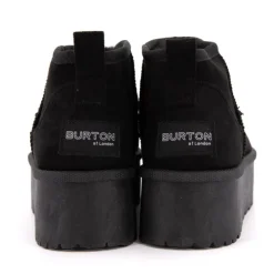BURTON OF LONDON Bottines courtes Janina fausse fourrure Femme NOIR Online
