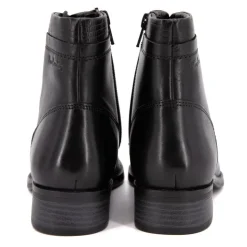 PIERRE CARDIN Bottines cuir à talons avec lacets Femme NOIR Clearance