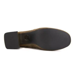 LES TROPEZIENNES PAR M.BELARBI Bottines Dam suédine liseré or Femme KAKI Best