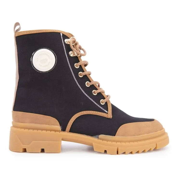 LES TROPEZIENNES PAR M.BELARBI Bottines en tissu Dypster avec fermeture éclair Femme NOIR Discount