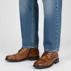 PIERRE CARDIN Bottines Henrycar à Lacets Wilex73 Cuir Homme MARRON Clearance