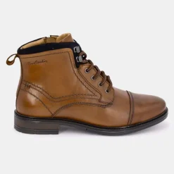 PIERRE CARDIN Bottines Henrycar à Lacets Wilex73 Cuir Homme MARRON Clearance