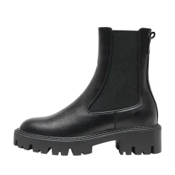 ONLY Bottines élastique en similicuir semelle crantée femme NOIR Online