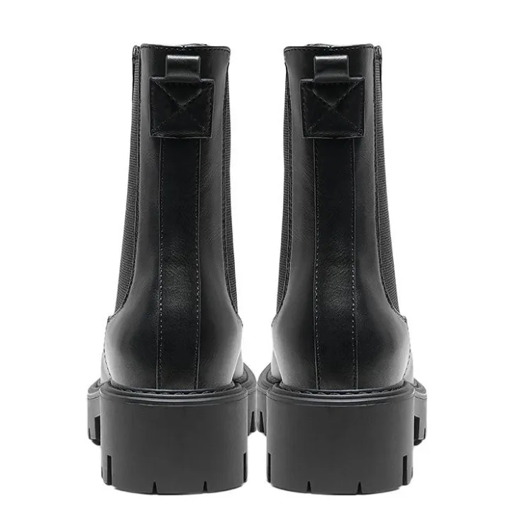 ONLY Bottines élastique en similicuir semelle crantée femme NOIR Online