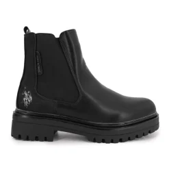 US POLO Bottines rocky e Femme NOIR Hot