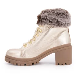 LES TROPEZIENNES PAR M.BELARBI Bottines Rosenn fausse fourrure marron Femme OR