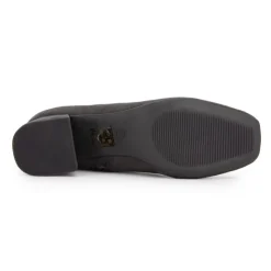 LES TROPEZIENNES PAR M.BELARBI Bottines talons carrés Daniela gris suédine Femme GRIS FONCE Hot