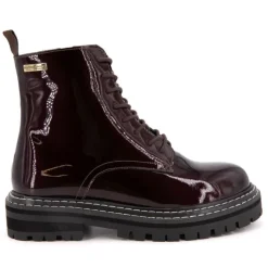 LES TROPEZIENNES PAR M.BELARBI Bottines vernis cuir Reine Femme BORDEAUX Sale