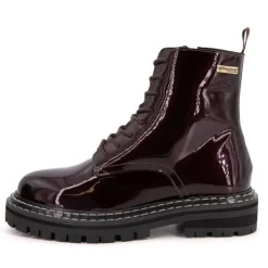LES TROPEZIENNES PAR M.BELARBI Bottines vernis cuir Reine Femme BORDEAUX Sale