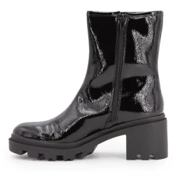 LES TROPEZIENNES PAR M.BELARBI Bottines vernis Delizia talons crantés Femme NOIR Outlet