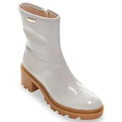 LES TROPEZIENNES PAR M.BELARBI Bottines vernis Delizia talons crantés Femme BEIGE