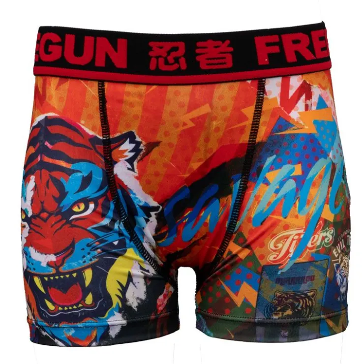 FREEGUN Boxer à motif graphique avec illustration tigre Homme MULTICOLORE Outlet