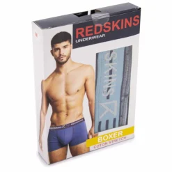 REDSKINS Boxer boite eddy Homme BLEU FONCE New