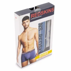 REDSKINS Boxer boite eddy Homme GRIS CLAIR Best
