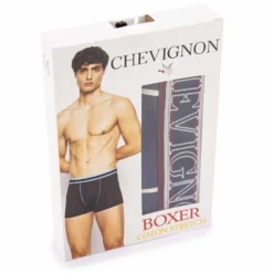 CHEVIGNON Boxer boite woody Homme BLEU FONCE
