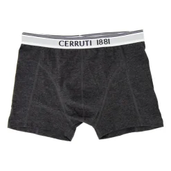 CERRUTI Boxer conton doux stretch Homme GRIS FONCE Best