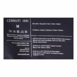 CERRUTI Boxer conton doux stretch Homme NOIR Discount