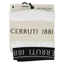 CERRUTI Boxer conton doux stretch Homme BLANC Clearance