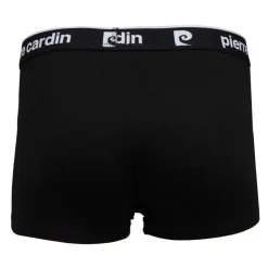PIERRE CARDIN Boxer coton doux avec élastique Homme NOIR Discount