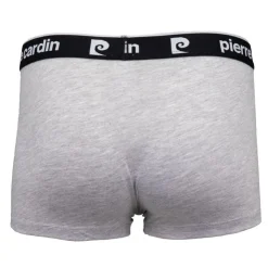 PIERRE CARDIN Boxer coton doux avec élastique noir Homme GRIS CLAIR Online