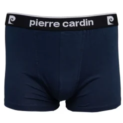 PIERRE CARDIN Boxer coton doux avec élastique noir Homme BLEU FONCE Best