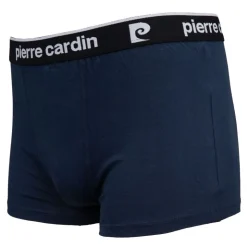 PIERRE CARDIN Boxer coton doux avec élastique noir Homme BLEU FONCE Best