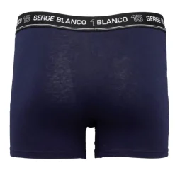 SERGE BLANCO Boxer coton elasthane ser/1/bc/cla/ass5 Homme BLEU FONCE Best