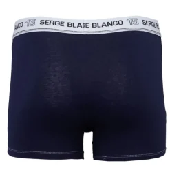 SERGE BLANCO Boxer coton elasthane ser/1/bc/cla/ass5 Homme BLEU PETROLE Outlet
