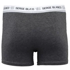 SERGE BLANCO Boxer coton elasthane ser/1/bc/cla/ass5 Homme GRIS FONCE Sale