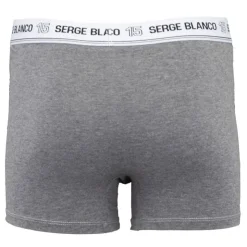 SERGE BLANCO Boxer coton elasthane ser/1/bc/cla/ass5 Homme GRIS CLAIR