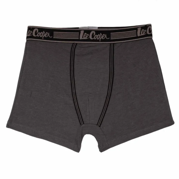 LEE COOPER Boxer en coton Homme GRIS FONCE New