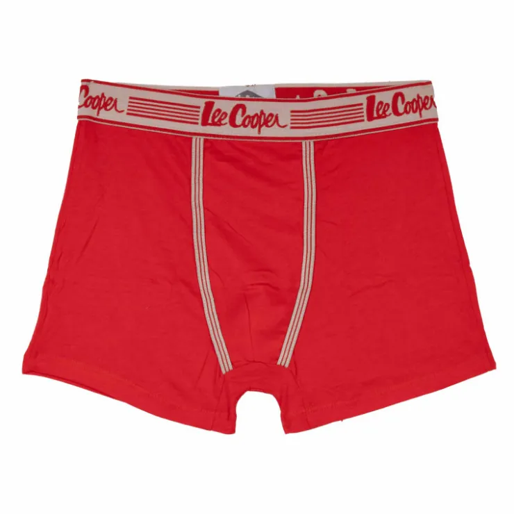 LEE COOPER Boxer en coton Homme ROUGE Discount