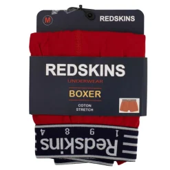 REDSKINS Boxer en coton Homme ROUGE
