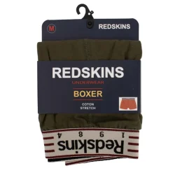 REDSKINS Boxer en coton Homme KAKI Sale