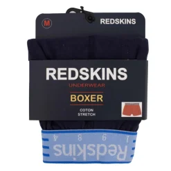 REDSKINS Boxer en coton Homme BLEU FONCE Sale