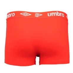 UMBRO Boxer homme coton avec élastique coloré Homme ROUGE New