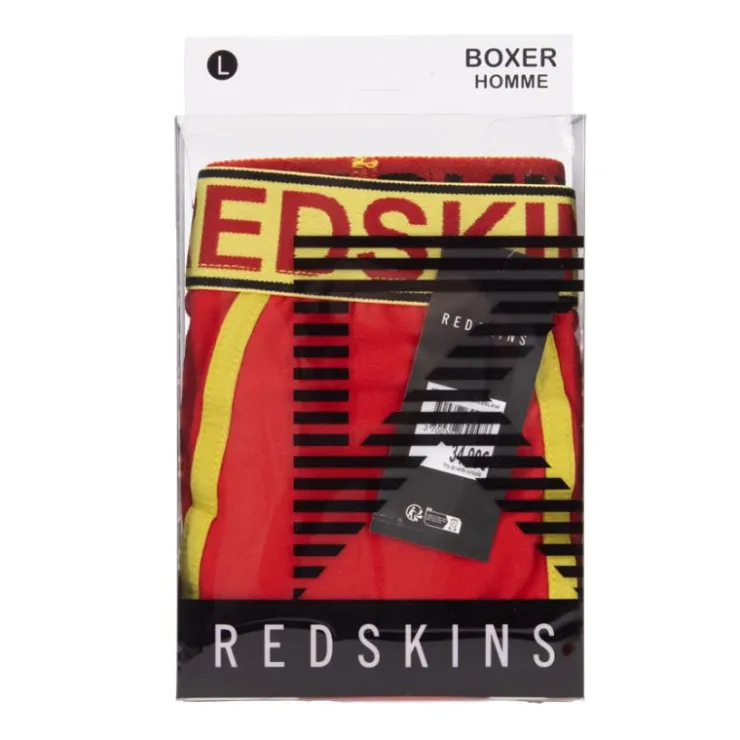 REDSKINS Boxer élastique boleslaw avec bande de couleur Homme ROUGE Online