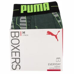 PUMA Boxer lot de 2 701202497 Homme VERT FONCE Hot