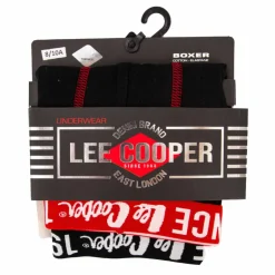 LEE COOPER Boxer lot x2 coton doux stretch Enfant NOIR Best