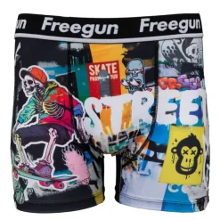 FREEGUN Boxer microfibre avec illustration design Homme MULTICOLORE Best