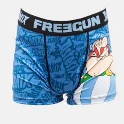 FREEGUN Boxer microfibre Enfant BLEU Discount