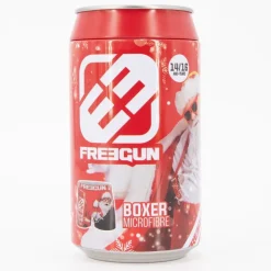 FREEGUN Boxer microfibre élastique imprimé Nöel avec coffret canette Enfant NOIR Best