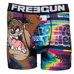FREEGUN Boxer microfibre Looney tunes Taz Homme NOIR Clearance