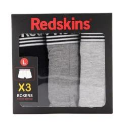 REDSKINS Boxer pack de 3 luciano Homme NOIR Discount