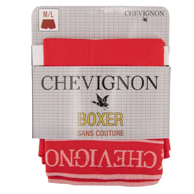 CHEVIGNON Boxer sans couture waren Homme ROUGE Sale