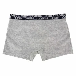 NEW MAN Boxer stretch coton logo sur l'élastique Homme GRIS CLAIR Online